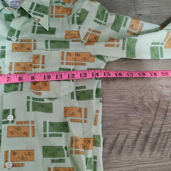 Vintage 70s Boys Long Sleeve Button Front Size 10 Jc Penny - Picture 4 of 6